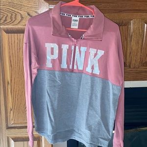 PINK half zip long sleeve!